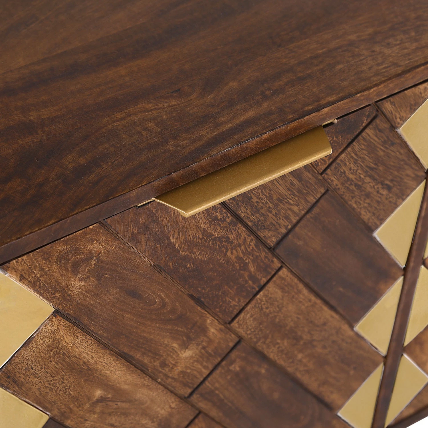 Red Living Sideboard Nook - Mango massiv / Metall - Mango / Gold 4 Red Living Sideboard Nook - Mango massiv / Metall - Mango / Gold – Bild 2