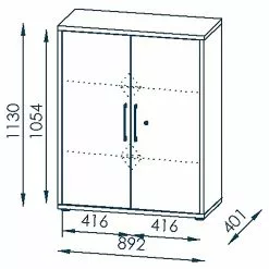 Maja Möbel Aktenschrank Homebase VIII - Platingrau -Büromöbel Verkäufe 1000342034 220325 500 SKETCH DETAILS P000000001000342034 sketch
