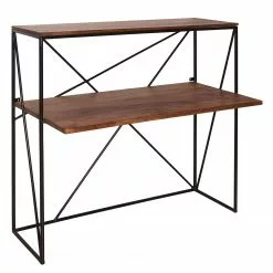 Tom Tailor Schreibtisch-Kombination Piketon I - Mango massiv / Aluminium - Mango / Schwarz -Büromöbel Verkäufe 1000342408 220325 030 DETAILS P000000001000342408