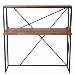 Tom Tailor Schreibtisch-Kombination Piketon I - Mango massiv / Aluminium - Mango / Schwarz -Büromöbel Verkäufe 1000342408 220325 035 DETAILS P000000001000342408