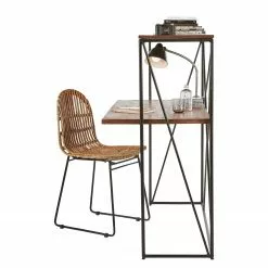 Tom Tailor Schreibtisch-Kombination Piketon I - Mango massiv / Aluminium - Mango / Schwarz -Büromöbel Verkäufe 1000342408 220325 040 DETAILS P000000001000342408