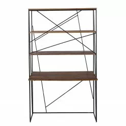 Tom Tailor Schreibtisch-Kombination Piketon II - Mango massiv / Aluminium - Mango / Schwarz -Büromöbel Verkäufe 1000342411 220325 030 DETAILS P000000001000342411