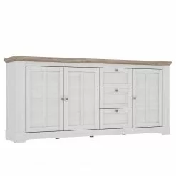 Ridgevalley Sideboard Sandvik II - Eiche Weiß Dekor / Eiche Nelson Dekor