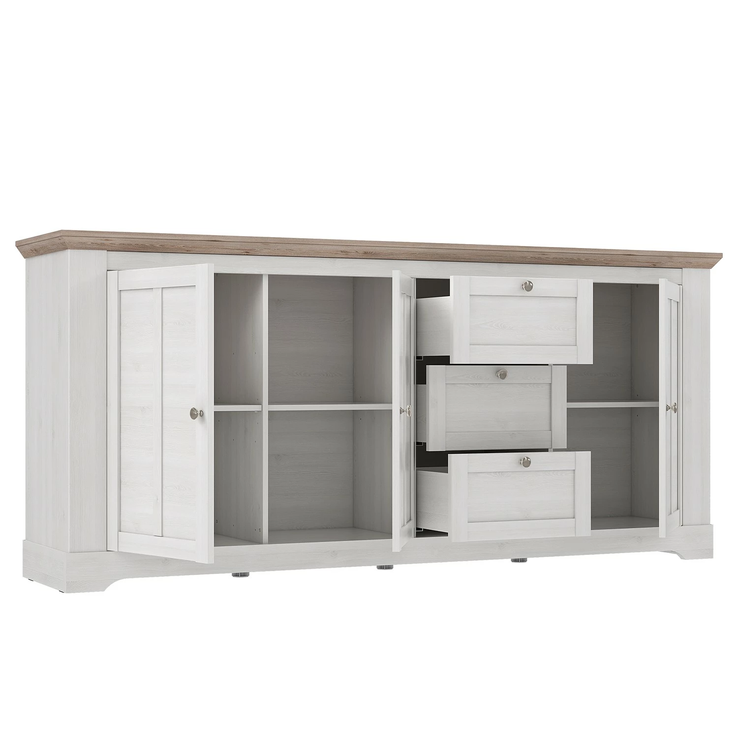 Ridgevalley Sideboard Sandvik II - Eiche Weiß Dekor / Eiche Nelson Dekor 7 Ridgevalley Sideboard Sandvik II - Eiche Weiß Dekor / Eiche Nelson Dekor – Bild 5