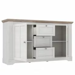 Ridgevalley Sideboard Sandvik I - Eiche Weiß Dekor / Eiche Nelson Dekor -Büromöbel Verkäufe 1000342505 220331 040 DETAILS P000000001000342505