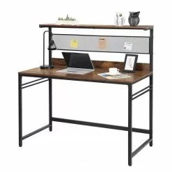 Red Living Schreibtisch Opium - Eiche Rustikal Dekor / Schwarz -Büromöbel Verkäufe 1000342987 220407 030 DETAILS P000000001000342987