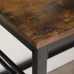 Red Living Schreibtisch Opium - Eiche Rustikal Dekor / Schwarz -Büromöbel Verkäufe 1000342987 220407 050 DETAILS P000000001000342987