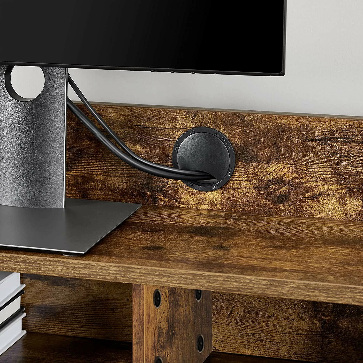 Red Living Schreibtisch-Set Rob (2-teilig) - Eiche Rustikal Dekor / Schwarz 8 Red Living Schreibtisch-Set Rob (2-teilig) - Eiche Rustikal Dekor / Schwarz – Bild 6