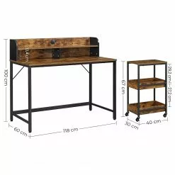 Red Living Schreibtisch-Set Rob (2-teilig) - Eiche Rustikal Dekor / Schwarz 19 Red Living Schreibtisch-Set Rob (2-teilig) - Eiche Rustikal Dekor / Schwarz -Büromöbel Verkäufe 1000342991 220407 500 SKETCH DETAILS P000000001000342991 sketch