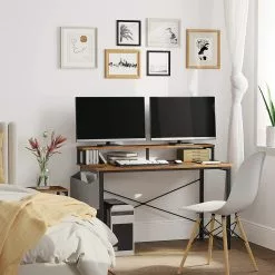 Red Living Schreibtisch Rio - Eiche Rustikal Dekor / Schwarz -Büromöbel Verkäufe 1000343003 220407 021 MOOD DETAILS P000000001000343003 mood