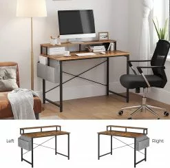 Red Living Schreibtisch Rio - Eiche Rustikal Dekor / Schwarz -Büromöbel Verkäufe 1000343003 220407 040 DETAILS P000000001000343003