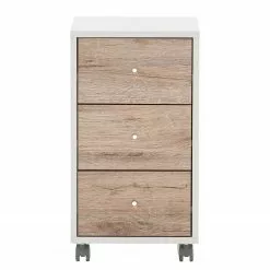 Schildmeyer Rollcontainer Serie 400 - Wildeiche Dekor / Weiß -Büromöbel Verkäufe 1000343903 220420 040 DETAILS P000000001000343903