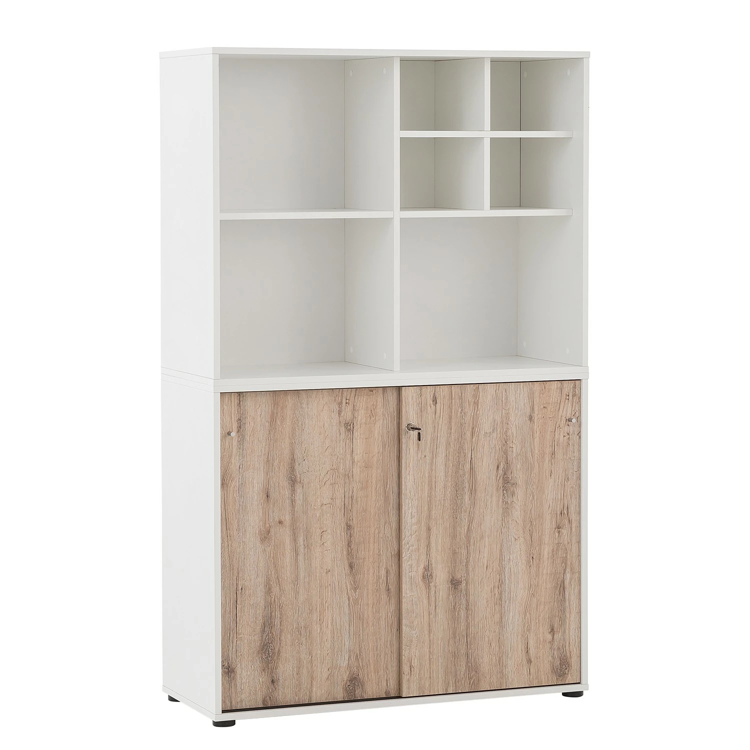 Schildmeyer Aktenschrank Serie 400 U1000R / U1000ST - Wildeiche Dekor / Weiß 3 Schildmeyer Aktenschrank Serie 400 U1000R / U1000ST - Wildeiche Dekor / Weiß