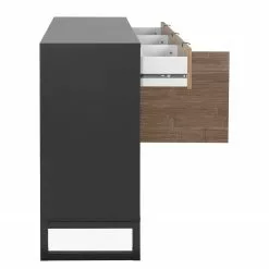 Loftscape Sideboard Mid West I - Bambus Dekor / Anthrazit -Büromöbel Verkäufe 1000344591 220407 035 DETAILS P000000001000344591