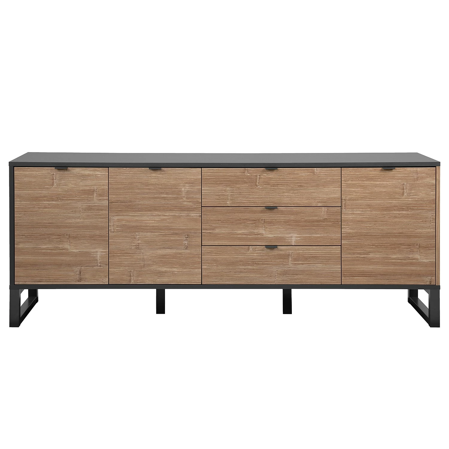 Loftscape Sideboard Mid West II - Bambus Dekor / Anthrazit 8 Loftscape Sideboard Mid West II - Bambus Dekor / Anthrazit – Bild 6