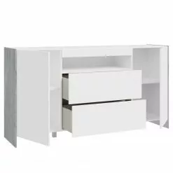 Loftscape Sideboard Urban I - Inkl. Beleuchtung - Weiß / Eiche Grau Dekor 13 Loftscape Sideboard Urban I - Inkl. Beleuchtung - Weiß / Eiche Grau Dekor -Büromöbel Verkäufe 1000344691 220414 040 DETAILS P000000001000344691