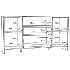 Loftscape Sideboard Urban I - Inkl. Beleuchtung - Weiß / Eiche Grau Dekor 15 Loftscape Sideboard Urban I - Inkl. Beleuchtung - Weiß / Eiche Grau Dekor -Büromöbel Verkäufe 1000344691 220414 501 SKETCH DETAILS P000000001000344691 sketch
