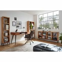 Ars manufacti Schreibtisch Tim - Akazie massiv / Metall - Akazie / Schwarz -Büromöbel Verkäufe 1000346337 220826 021 MOOD DETAILS P000000001000346337 mood 1