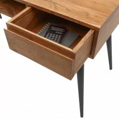 Ars manufacti Schreibtisch Tim - Akazie massiv / Metall - Akazie / Schwarz -Büromöbel Verkäufe 1000346337 220826 031 DETAILS P000000001000346337 1