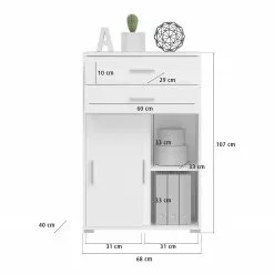 Fredriks Aktenschrank Thamali III - Weiß 9 Fredriks Aktenschrank Thamali III - Weiß -Büromöbel Verkäufe 1000346951 220504 500 SKETCH DETAILS P000000001000346951 sketch