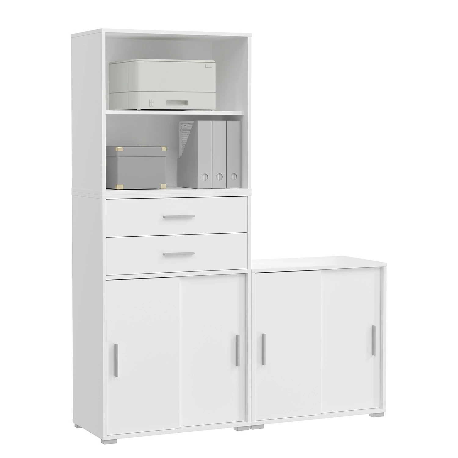 Fredriks Aktenschrank-Kombination Thamali IX - Weiß 3 Fredriks Aktenschrank-Kombination Thamali IX - Weiß