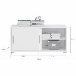 Fredriks Aktenschrank-Kombination Thamali III - Weiß -Büromöbel Verkäufe 1000346954 220519 500 SKETCH DETAILS P000000001000346954 sketch