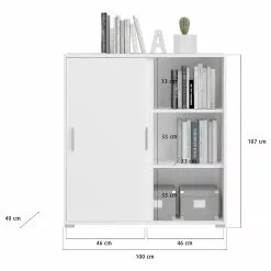 Fredriks Aktenschrank-Kombination Thamali VII - Weiß -Büromöbel Verkäufe 1000346955 220519 501 SKETCH DETAILS P000000001000346955 sketch