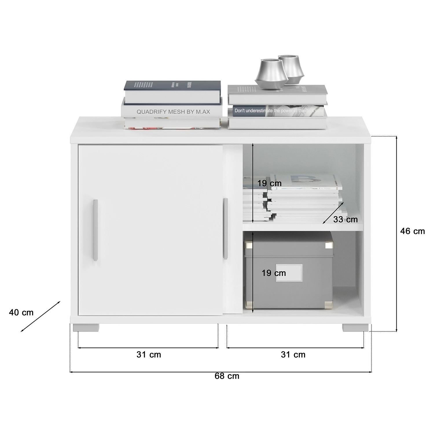 Fredriks Aktenschrank-Kombination Thamali IV - Weiß 15 Fredriks Aktenschrank-Kombination Thamali IV - Weiß – Bild 13