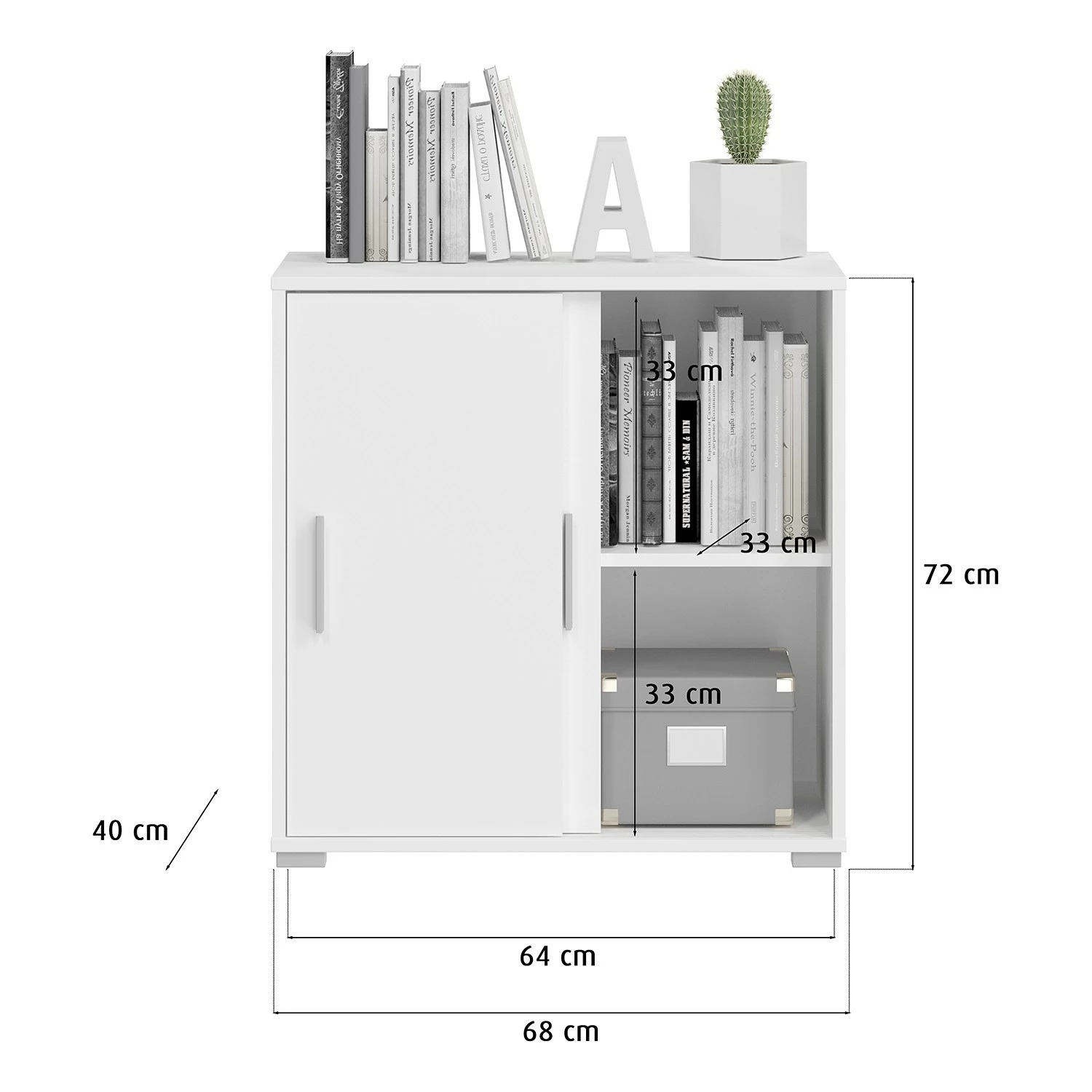Fredriks Aktenschrank-Kombination Thamali II - Weiß 11 Fredriks Aktenschrank-Kombination Thamali II - Weiß – Bild 9