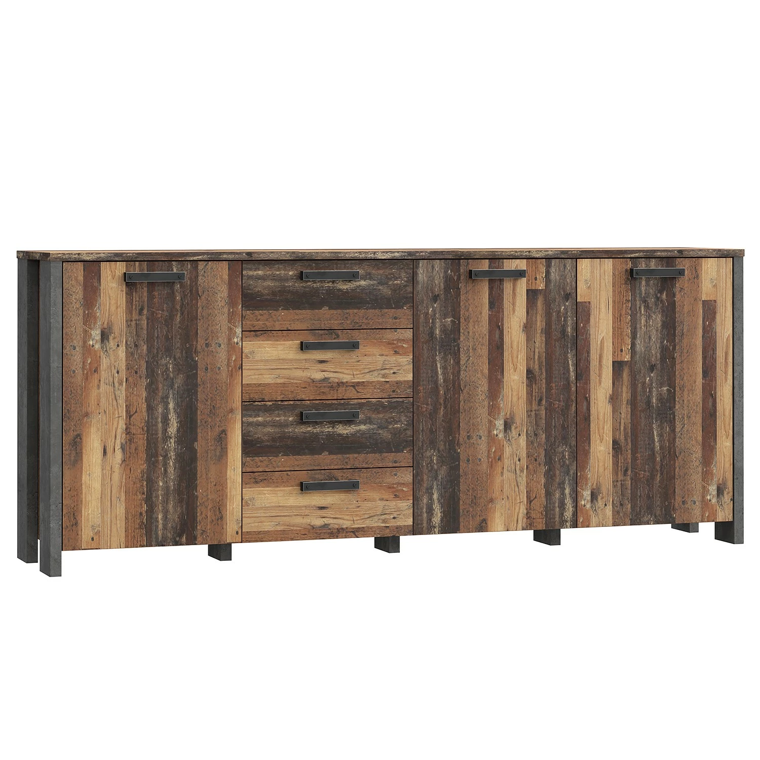 Loftscape Sideboard Ravenswood II - Altholz Dekor / Anthrazit 8 Loftscape Sideboard Ravenswood II - Altholz Dekor / Anthrazit – Bild 6