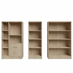 Fredriks Regalwand Wardell (3-teilig) - Eiche Sonoma Dekor 15 Fredriks Regalwand Wardell (3-teilig) - Eiche Sonoma Dekor -Büromöbel Verkäufe 1000348162 220505 032 DETAILS P000000001000348162