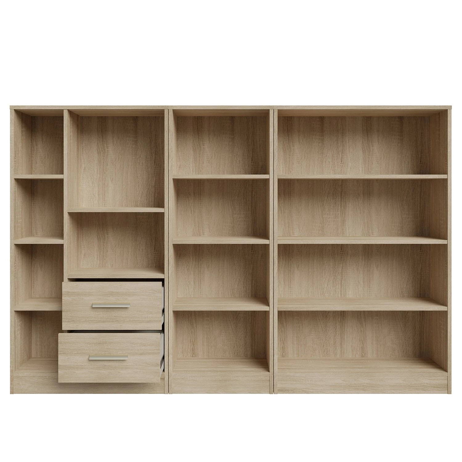 Fredriks Regalwand Wardell (3-teilig) - Eiche Sonoma Dekor 9 Fredriks Regalwand Wardell (3-teilig) - Eiche Sonoma Dekor – Bild 7