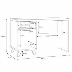 Fredriks Schreibtisch Winster - Asteiche Dekor / Beton Dekor 17 Fredriks Schreibtisch Winster - Asteiche Dekor / Beton Dekor -Büromöbel Verkäufe 1000348163 220505 501 SKETCH DETAILS P000000001000348163 sketch