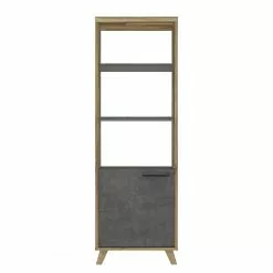 Fredriks Büroregal Winster - Asteiche Dekor / Beton Dekor -Büromöbel Verkäufe 1000348165 220505 030 DETAILS P000000001000348165