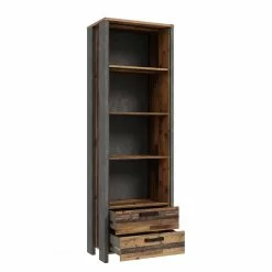 Fredriks Büroregal Clifford II - Altholz Dekor / Dunkelgrau -Büromöbel Verkäufe 1000348171 220509 032 DETAILS P000000001000348171