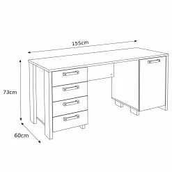 Fredriks Schreibtisch Clifford - Altholz Dekor / Dunkelgrau 11 Fredriks Schreibtisch Clifford - Altholz Dekor / Dunkelgrau -Büromöbel Verkäufe 1000348174 220505 500 SKETCH DETAILS P000000001000348174 sketch