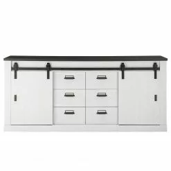 Ridgevalley Sideboard Shutter II - Pinie Weiß Dekor -Büromöbel Verkäufe 1000348676 220505 030 DETAILS P000000001000348676