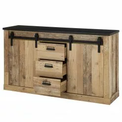 Ridgevalley Sideboard Shutter I - Eiche Dekor -Büromöbel Verkäufe 1000348697 220505 040 DETAILS P000000001000348697