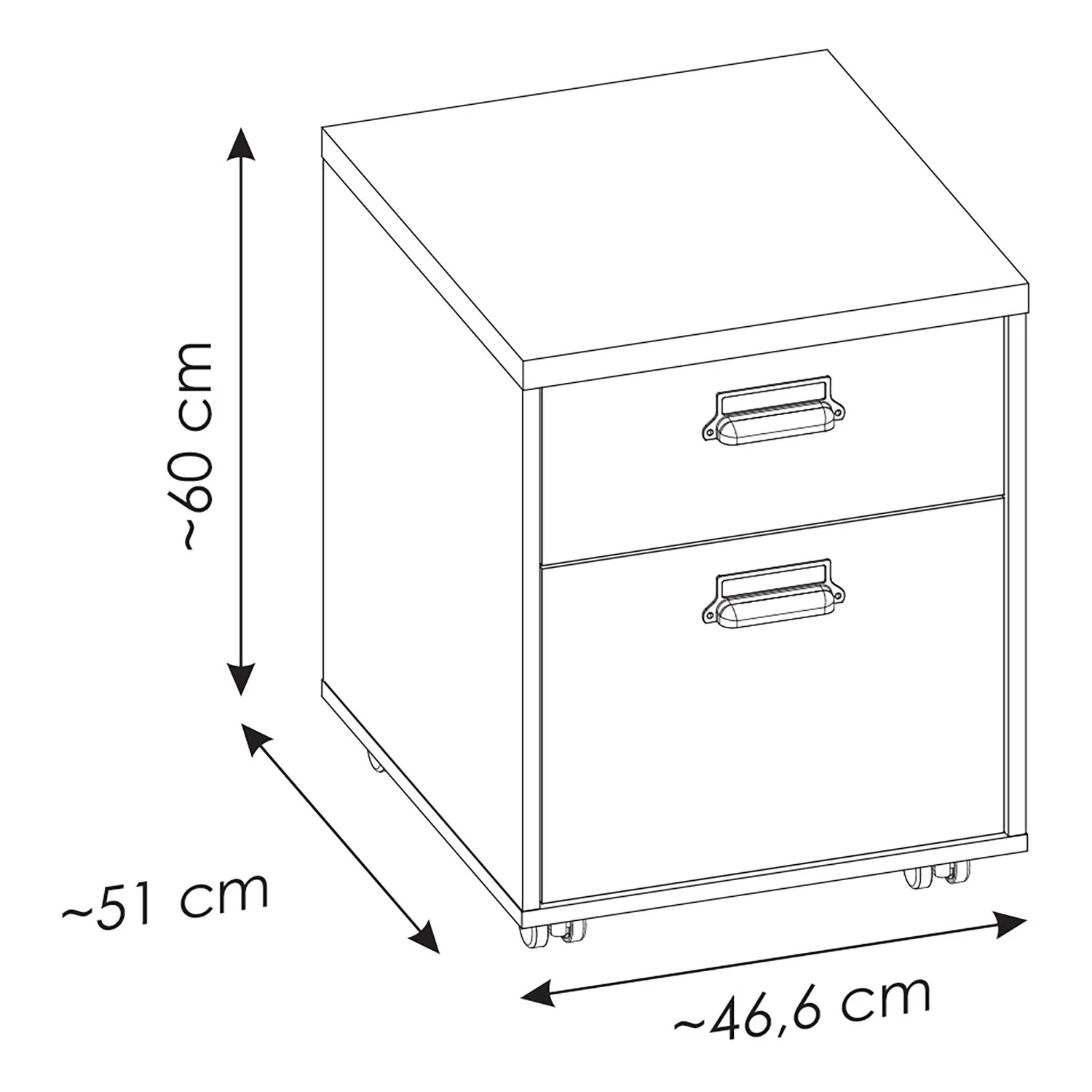 Ridgevalley Büro-Set Shutter I (2-teilig) - Eiche Dekor 13 Ridgevalley Büro-Set Shutter I (2-teilig) - Eiche Dekor – Bild 11