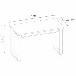 Ridgevalley Büro-Set Shutter II (2-teilig) - Pinie Weiß Dekor -Büromöbel Verkäufe 1000348754 220505 500 SKETCH DETAILS P000000001000348754 sketch