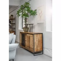 Red Living Sideboard Toleos - Mango sägerau massiv / Eisen - Mangoholz / Schwarz -Büromöbel Verkäufe 1000352070 220520 020 MOOD DETAILS P000000001000352070 mood