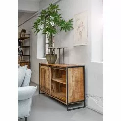 Red Living Sideboard Toleos - Mango sägerau massiv / Eisen - Mangoholz / Schwarz -Büromöbel Verkäufe 1000352070 220520 022 MOOD DETAILS P000000001000352070 mood