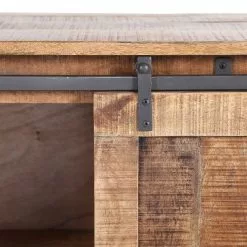 Red Living Sideboard Toleos - Mango sägerau massiv / Eisen - Mangoholz / Schwarz -Büromöbel Verkäufe 1000352070 220520 040 DETAILS P000000001000352070