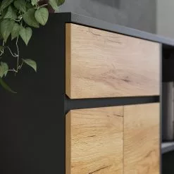 Germania Büroset GW-Lissabon II (3-teilig) - Eiche Navarra Dekor / Graphit -Büromöbel Verkäufe 1000353372 220520 051 DETAILS P000000001000353372