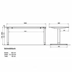Germania Büroset GW-Lissabon XII (6-teilig) - Breite: 160 cm -Büromöbel Verkäufe 1000353373 220520 500 SKETCH DETAILS P000000001000353373 sketch