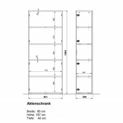 Germania Büroset GW-Lissabon XII (6-teilig) - Breite: 160 cm -Büromöbel Verkäufe 1000353373 220520 504 SKETCH DETAILS P000000001000353373 sketch
