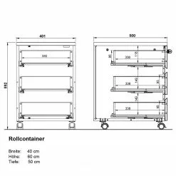 Germania Büroset GW-Lissabon I (2-teilig) - Eiche Navarra Dekor / Graphit -Büromöbel Verkäufe 1000353374 220520 501 SKETCH DETAILS P000000001000353374 sketch