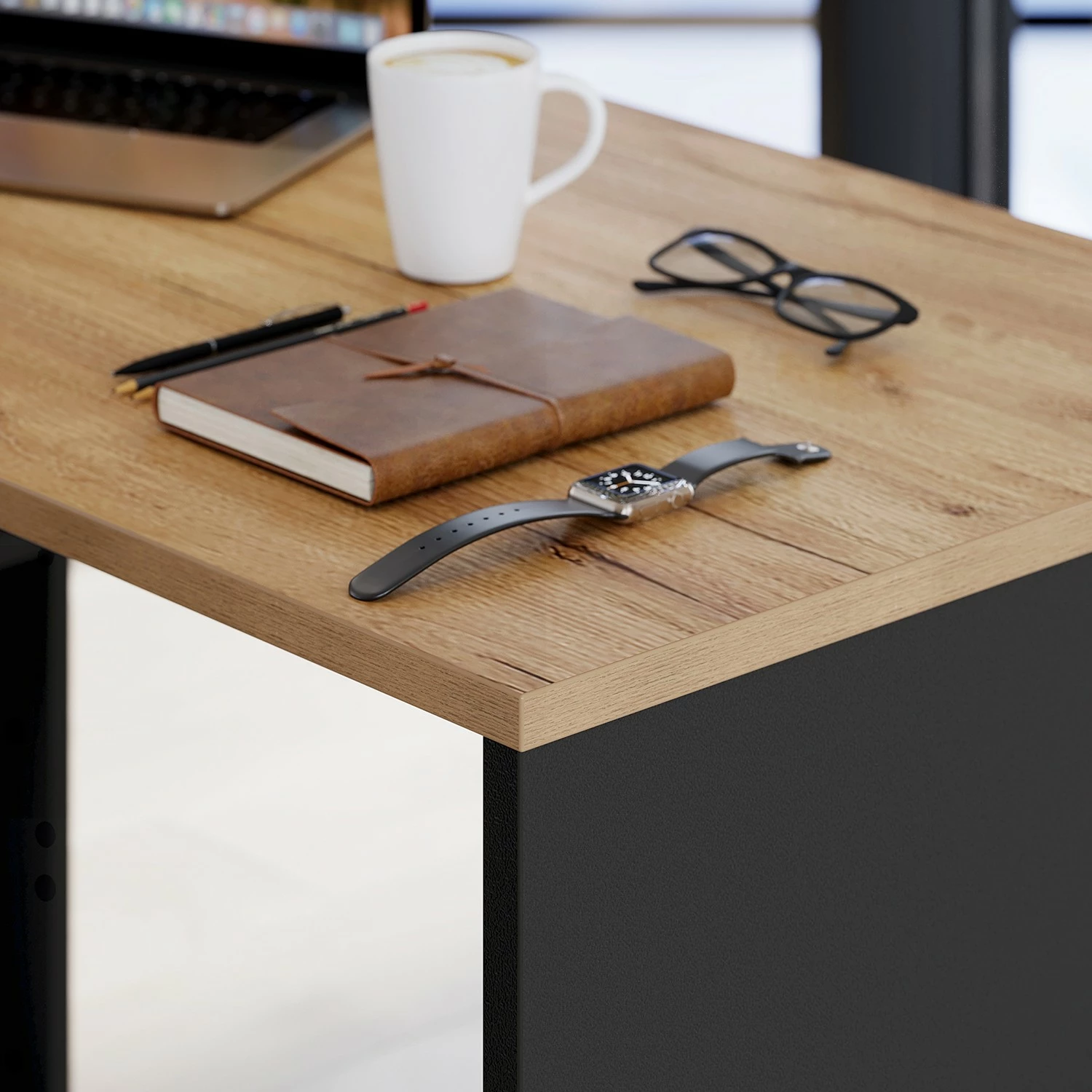 Germania Büroset GW-Lissabon V (2-teilig) - Eiche Navarra Dekor / Graphit 11 Germania Büroset GW-Lissabon V (2-teilig) - Eiche Navarra Dekor / Graphit – Bild 9