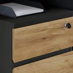 Germania Büroset GW-Lissabon VII (6-teilig) - Eiche Navarra Dekor / Graphit -Büromöbel Verkäufe 1000353378 220520 050 DETAILS P000000001000353378 1