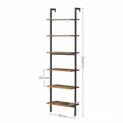 Red Living Leiterregal Crosshill III - Braun / Schwarz -Büromöbel Verkäufe 1000353408 220601 500 SKETCH DETAILS P000000001000353408 sketch